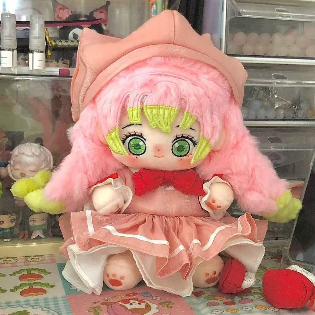 20cm Anime Demon Slayer Cute Kanroji Mitsuri Kawaii Doll Toys Birthday Gift