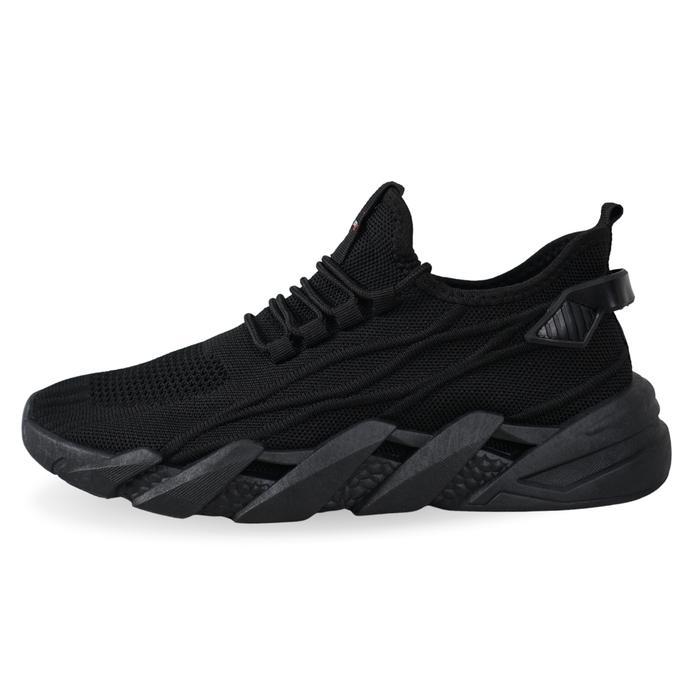 Compass - Kozure Hitam Sol Hitam Full Black - Sepatu Sneakers Pria Bisa Untuk Sekolah Dan Olahraga