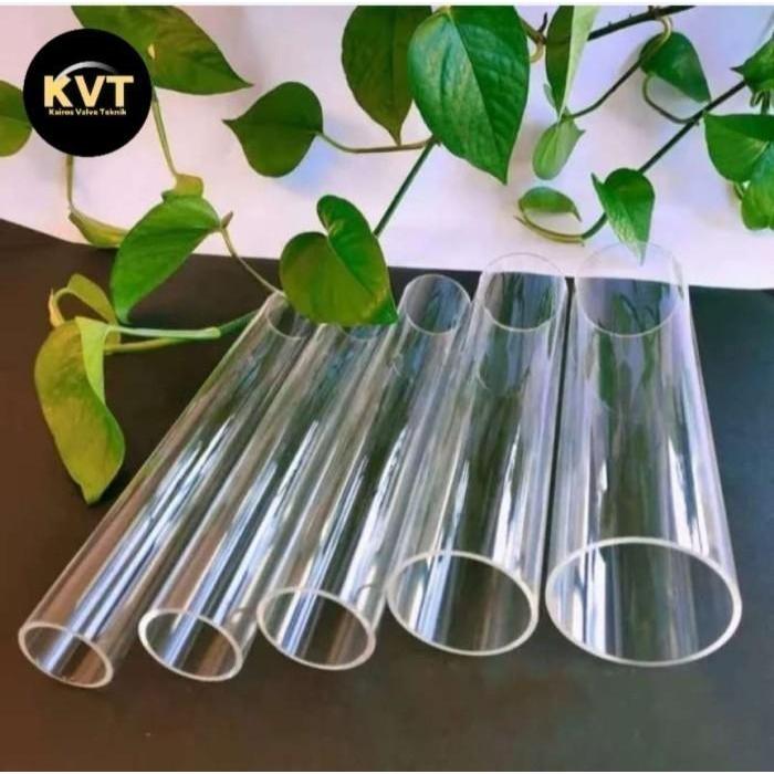 Ada Stok Pipa Akrilik Bening Custom PANJANG 100cm / Pipa Pvc Transparan OD 6mm, 8mm, 10mm, 12mm,