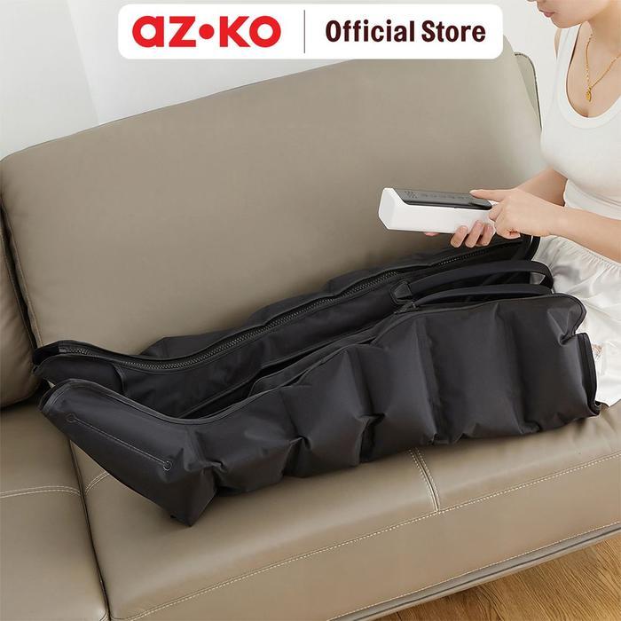 Azko Lexata Alat Pijat Kaki Air Compression Ly Hitam Leg Massager Foot Massager Pijat Kaki Elektrik