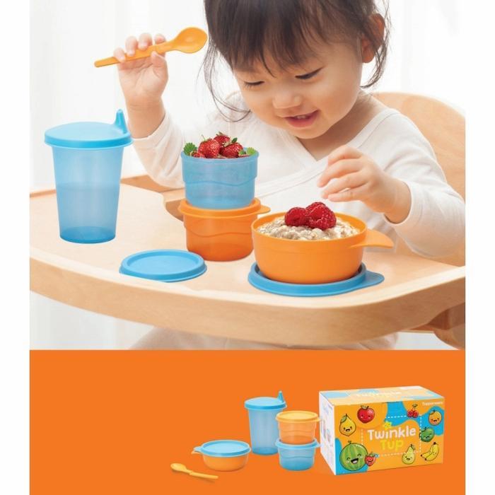 SET MAKAN BABY TUPPERWARE/LUNCH BAYI/BABY SET /ALAT MAKAN BAYI ADA BOX