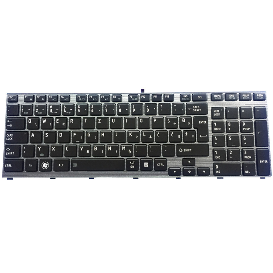 Original New Yugoslavian Hungry SA SL SV Language For Toshiba Qosmio X770 X775 Backlight Laptop