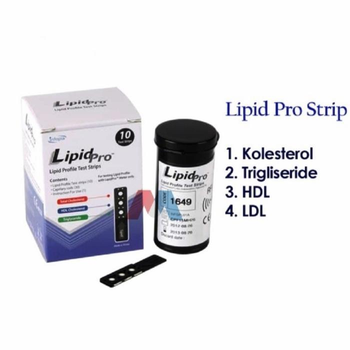 STRIP LIPID PRO CEK CHOLESTEROL HDL LDL TRIGLISERIDA LIPID PRO