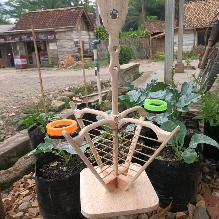 1Set Sangkar Layang Penjinakan Burung Kutilang Trucukan Jalak Set Lengkap Dengan Tali Kaki Gantungan
