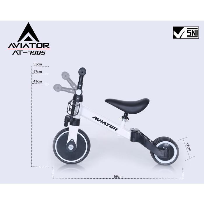 BIGSALE AVIATOR 3 IN 1 BALANCE BIKE 7905 AT-7905