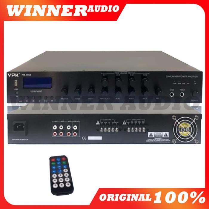 Promo Amplifier Vpk Pas 200Uz Pas200 Uz 4 Zone 2Oowatt Original