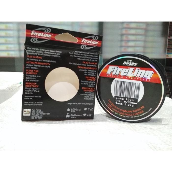 Senar Pe Kaku Berkley Fireline Warna Hitam 100M