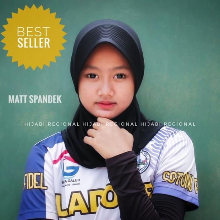 HIJAB SPORT LINEAR BY SNADA COLLECTION KERUDUNG OLAHRAGA PET TEBAL GLOSY