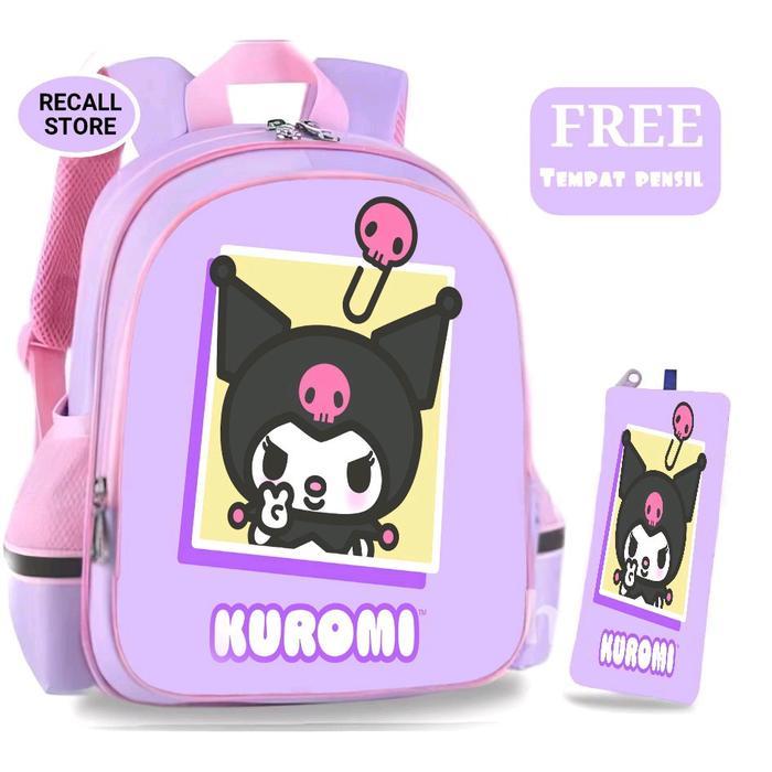 SALE Recall Store Tas Sekolah Ransel Anak Perempuan SD PAUD Karakter Kuromi Fashion Trending