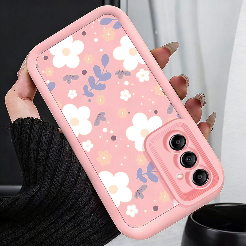 Casing Hp untuk Samsung A36 5G A26 5G A56 5G Case bunga Bertema Spring Kasing silikon Cesing Bingkai