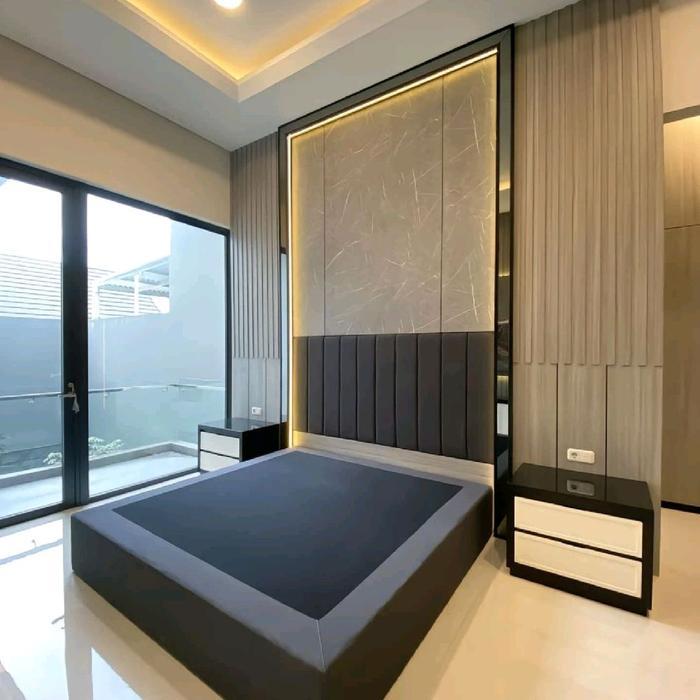 kamar ful set minimalis hpl taco hasil produksi sendiri jadi bisa costum ranjang besi