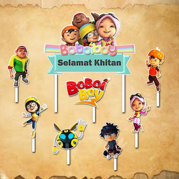 Topper Cake Boboiboy khitan