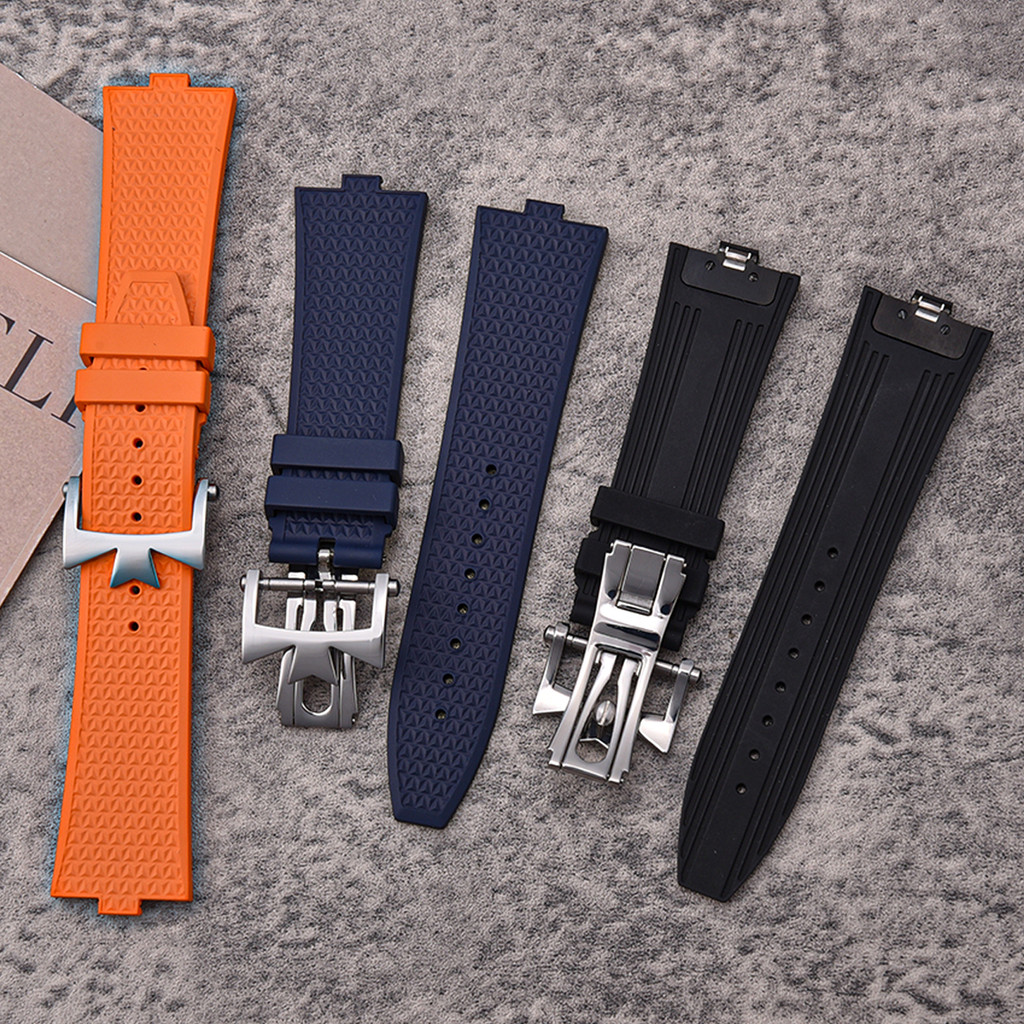 Premium Quick Release FKM Rubber Strap 24mm*7mm for Vacheron Constantin Overseas 4500V 5500V 7900V