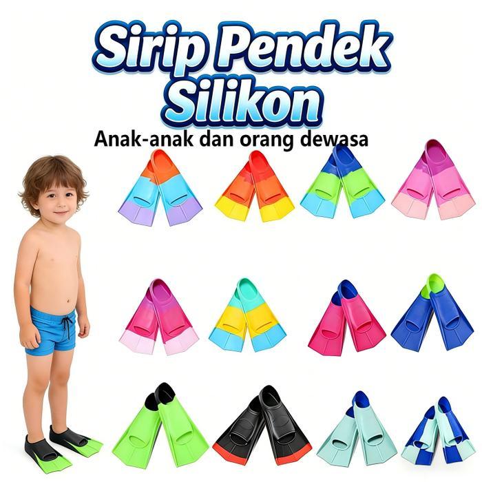 SUITNESS Kaki Katak Silicone Fin Renang Diving Sepatu Kaki Katak Fin Diving Renang Snorkeling Anak