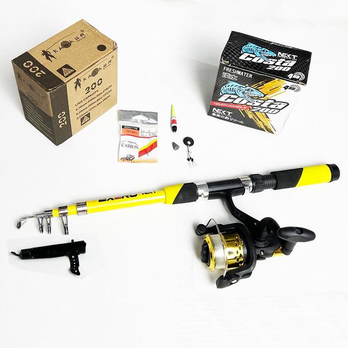 Maguro - 1 Set Joran Pancing Xtro 150 Reel Costa Warna Lengkap