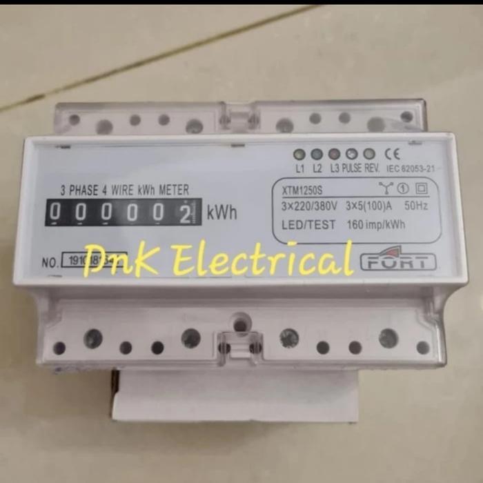 kWH Meter 3 Phase Merk FORT XTM1250S (Analog Direct) + Tera