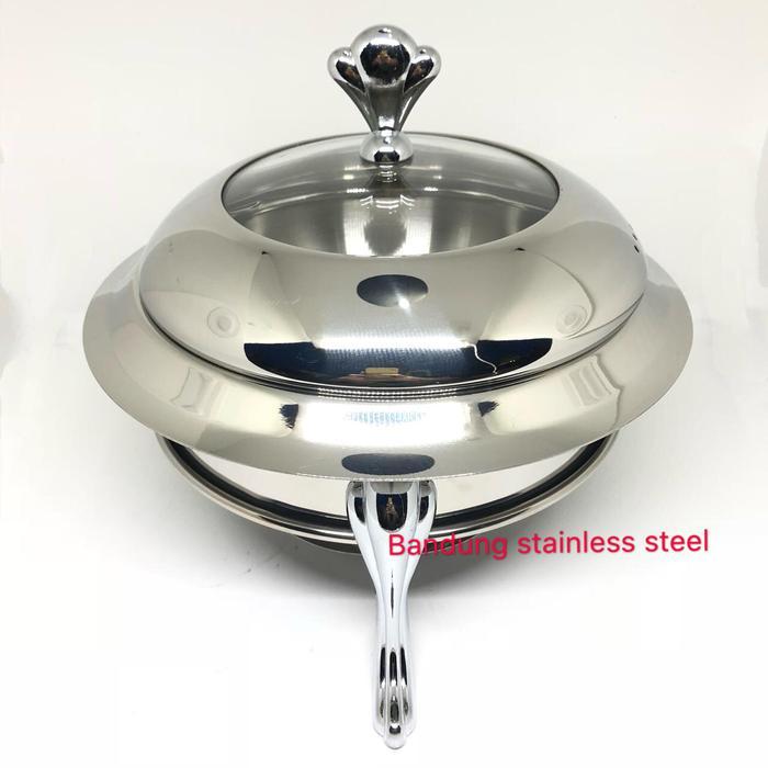 MINI CHAFING DISH 22CM KECIL PRASMANAN PANCI SHABU-SHABU STEAMBOAT SIL