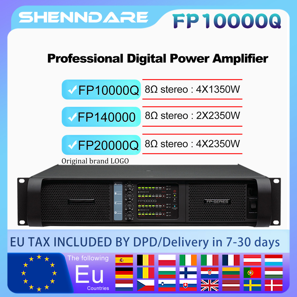 FP10000Q/FP20000Q Audio Power Amplifier 4 Channels 4x1350W 10000 Watts Live Show Professional Disco