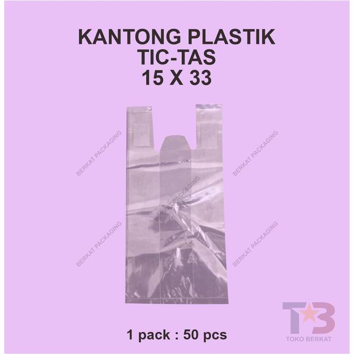 Pesona_Gadisku Kantong Tas Plastik Lldpe 15 X 33/Plastik Lldpe/Plastik Merk Tictas