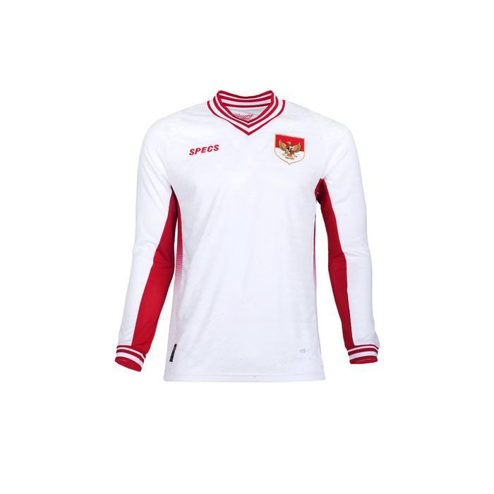 Jersey Futsal Lengan Panjang Putih dengan Motif Garuda dan Teknologi Penguapan Keringat - Putih, M