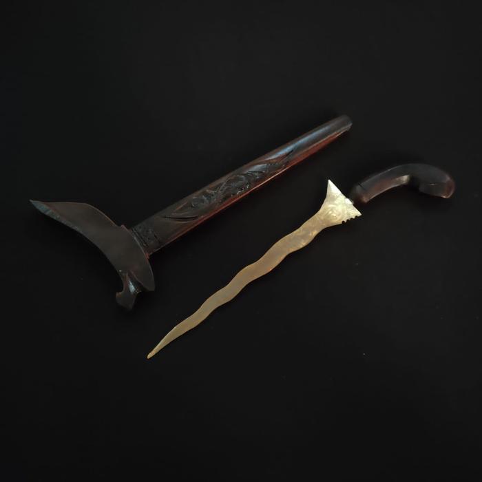 Keris Kuningan Motif Bilah Lafadz