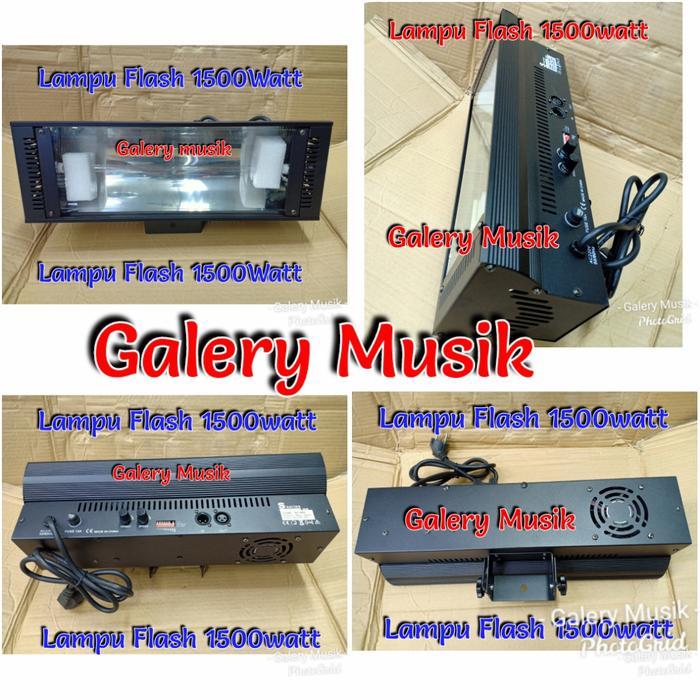 Original Strobo Hologen 1500watt lampu Strobe, flash, blizt, control Dmx