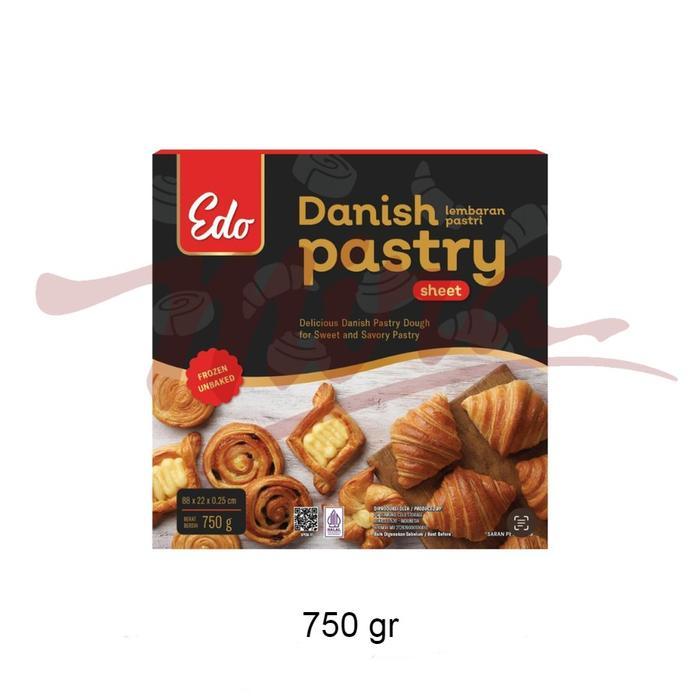 Edo Danish Pastry Sheet Frozen 750 gr