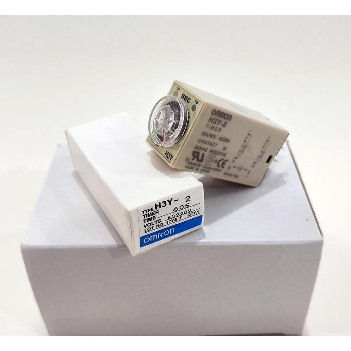 Timer Delay Rellay H3Y H3Y-2 Dpdt Relay H3Y2 Omron #Gratisongkir