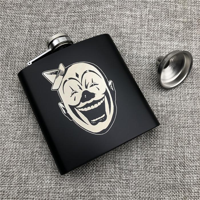 kitamani200 Customization Joker Russian Hip Flask 6 Oz 170ml 304 Stainless Steel Personalized