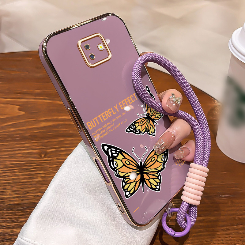 Casing Untuk Samsung Galaxy J6 Plus 2018 J6 Prime 2018 J4 4G J2 4G Case Casing pola Kupu-kupu Unik K