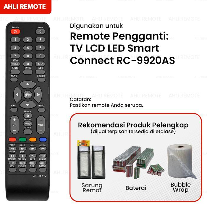 Remote TV Akari Smart TV RC-9920AS / Remot Smart TV Akari LCD LED