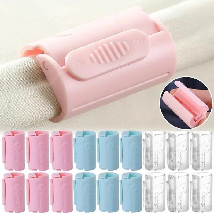 Vixplorn 12 Pcs Klip Penjepit Sprei Selimut Tahan Slip Alat Jepit Penjepit Sprei Anti Geser/Jepitan
