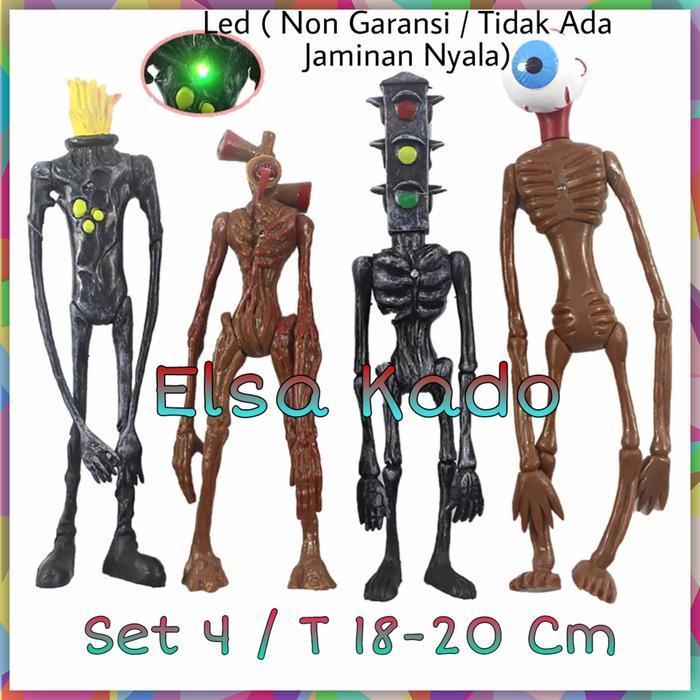 HOT SALE SIREN HEAD MAINAN FIGURE SET MONSTER GAME ROBLOX SIRENHEAD PASTI ORI TERMURAH