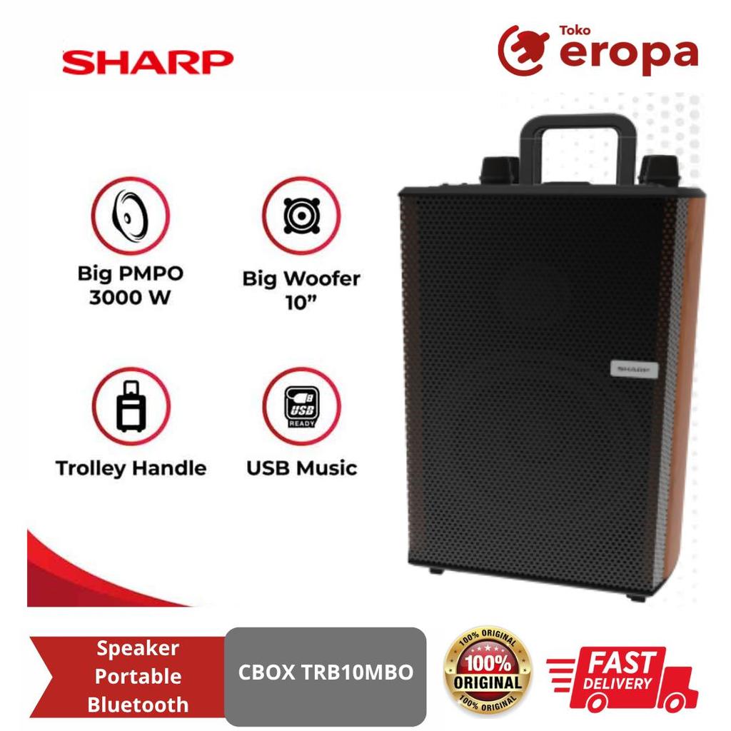 Speaker Portable Bluetooth Sharp CBOXTRB10MBO