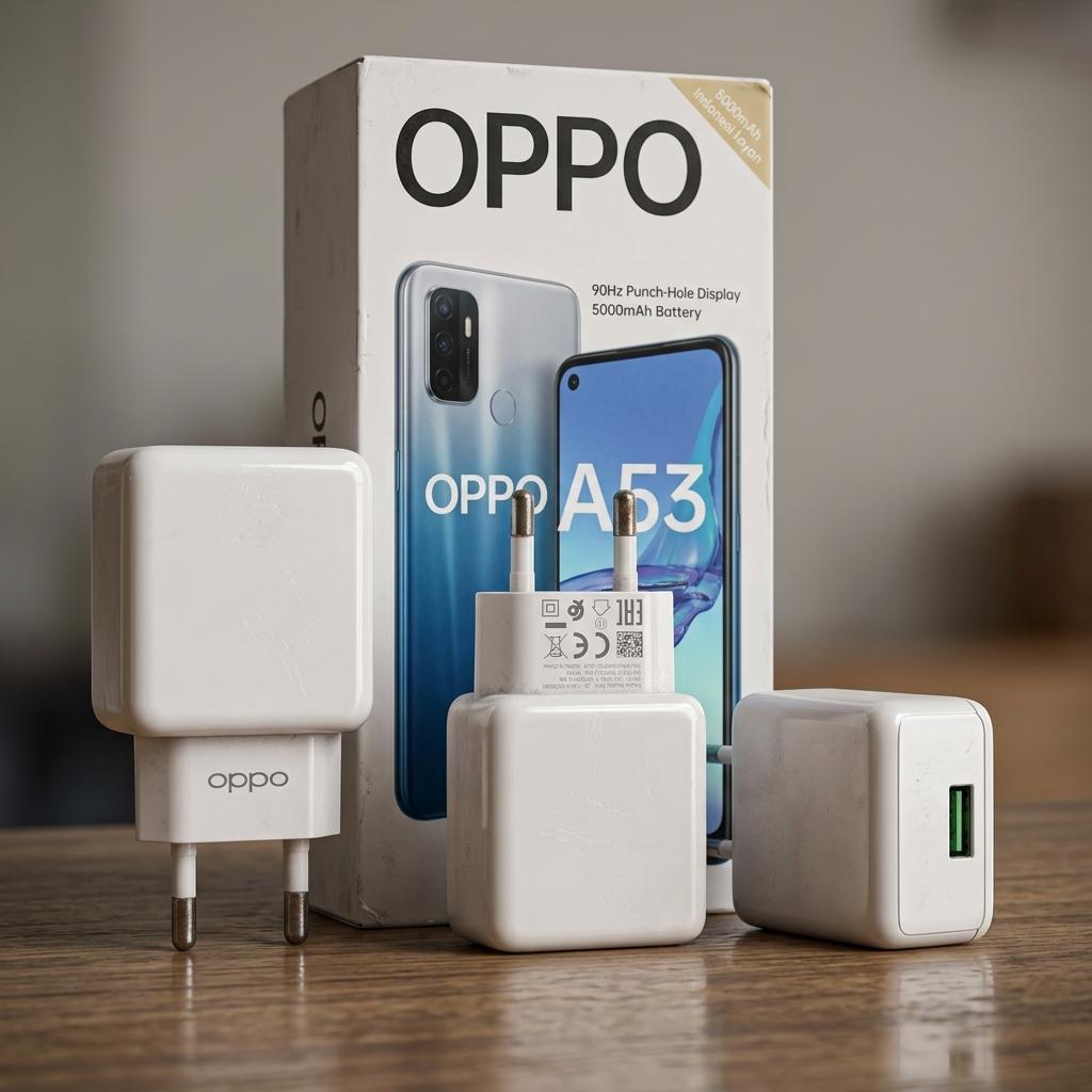 Charger HP Oppo VC54JAEH Ori Bekas VOOC 5V 4A Untuk Oppo A53