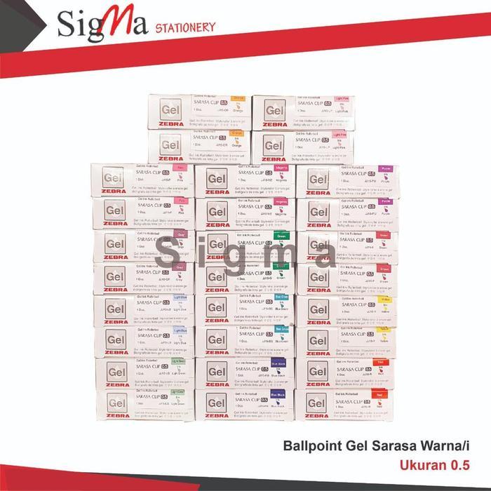 Pulpen Zebra Sarasa Clip 0.5 Jjb15-R (Pcs) Terjamin