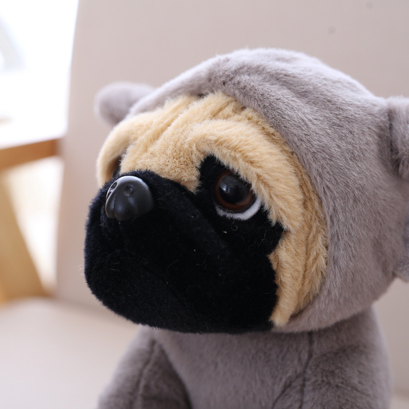 New 20CM Stuffed Simulation Dogs Plush Sharpei Pug Lovely Puppy Pet Toy Plush Animal Toy Children