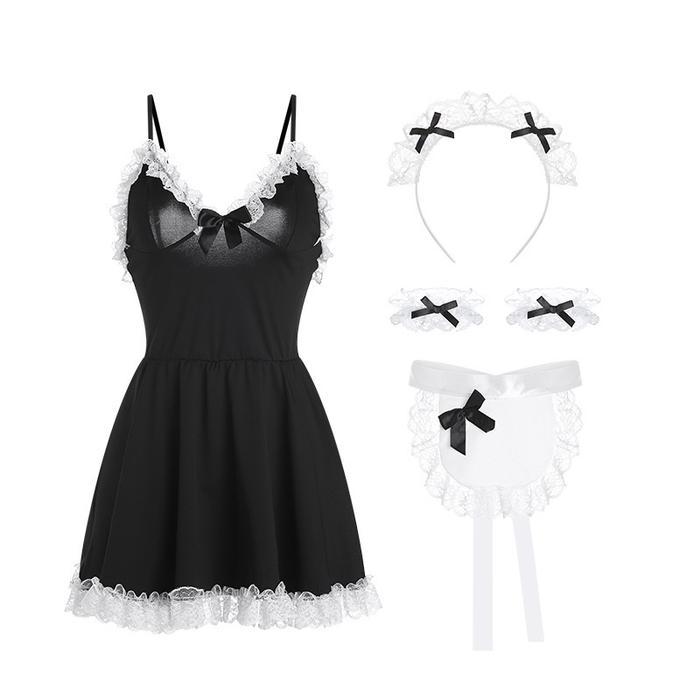 Luckymm Dress Cosplay Maid Wanita 12