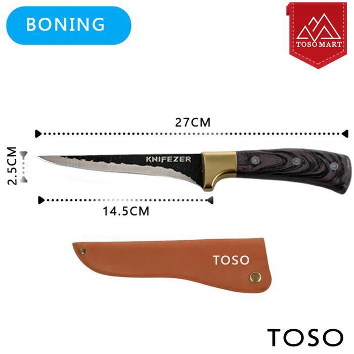 Pisau Dapur Pisau Daging Fillet Tajam Chef Knife Pisau Boning Butcher Stainless Pisau Serbaguna - BO
