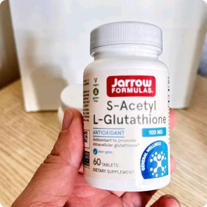 JarrowFormulas, Vegan S-Acetyl L-Glutathione, 100 mg, 60 Tablets Vegan Exp dates : Aug 2028
