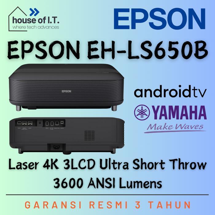 Epson EHLS650B 4K PROUHD Smart laser projection TV