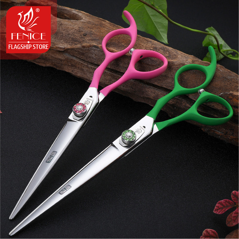 Fenice 7.5 /8.0 /9.0 /9.5 /10 inch high quality colorful handle Professional Pet Grooming dog