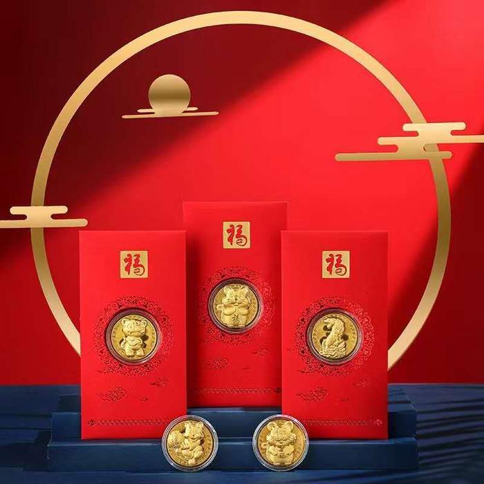 Angpao Imlek Koin Emas 2022 Macan + Sertifikat Diskon Sale