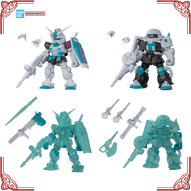 In Stock Genuine Bandai Gundam Model Kit Zaku RX-78 Hatsune Miku Color Ver Gashapon Anime Action