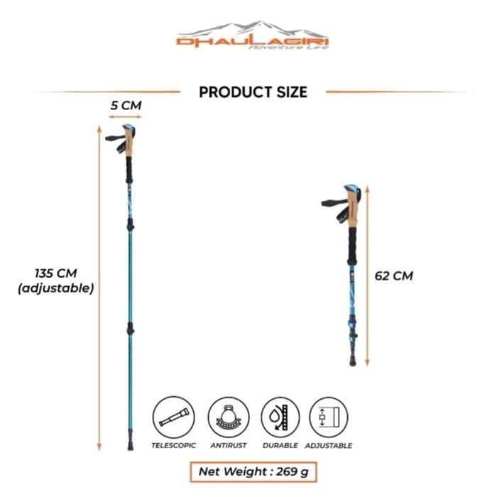 Eiger - Tongkat Hiking Gunung Trekking Pole 102