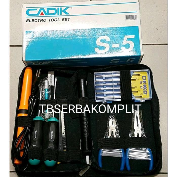 Cadik S5 S-5 Tool set elektro Teknisi elektronik cocok S 5 lengkap
