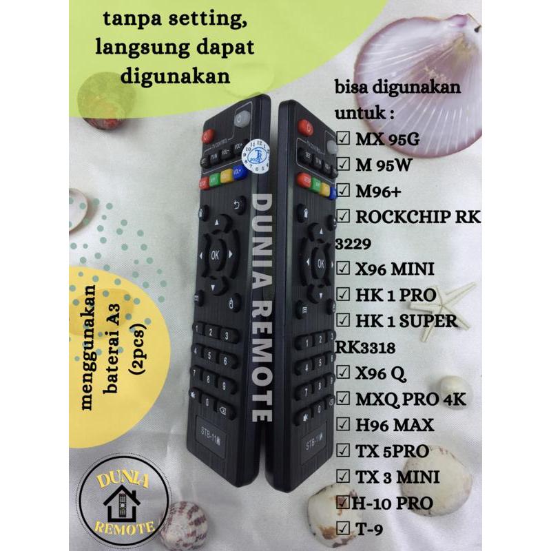 Remot / Remote TV Multi Android TV BOX ALL TYPE MXQ MX10 H96 V88 T95