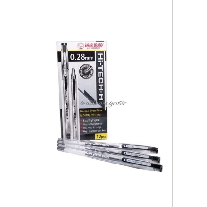 TERMURAH (12PCS KEMASAN BARU) PULPEN BALLPOINT PENA POLPEN HI-TECH HITECH 0.28MM MM MURAH BAGUS