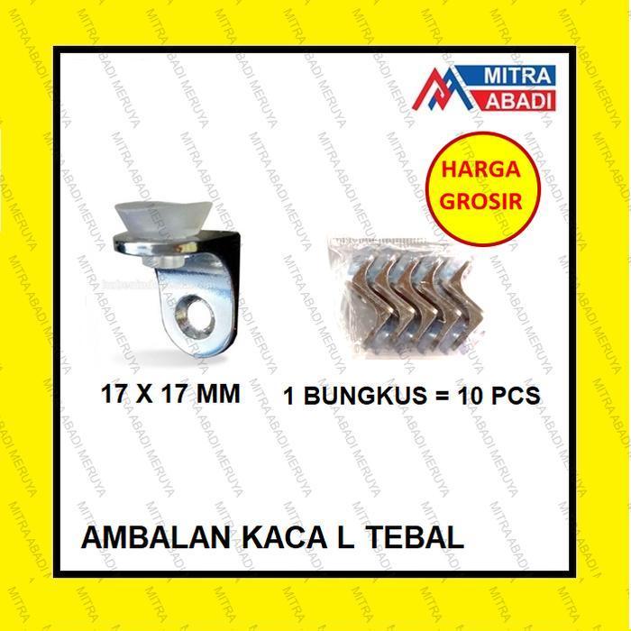 Siku Ambalan Bracket L Ambalan Kaca L Tebal