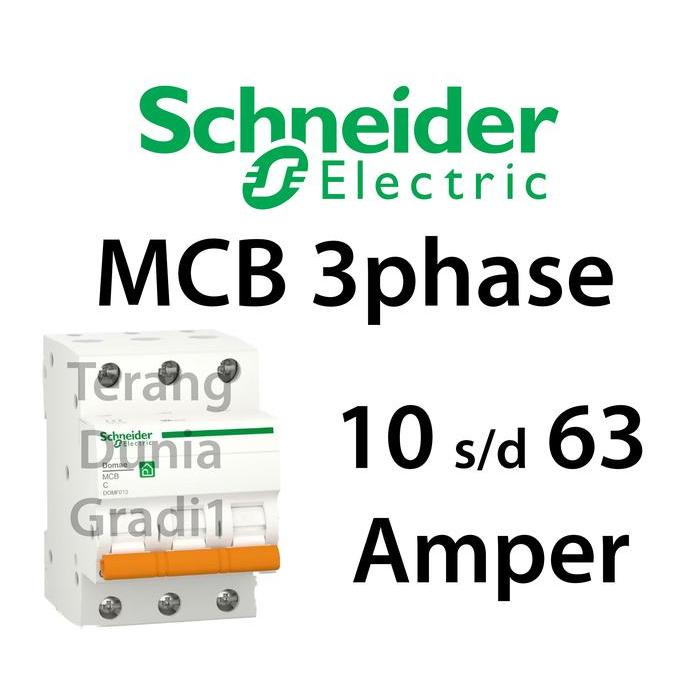 MCB 3P Domae Schneider MCB Domae 3P MCB Schneider Domae 3P Schneider MCB 3phase Schneider MCB